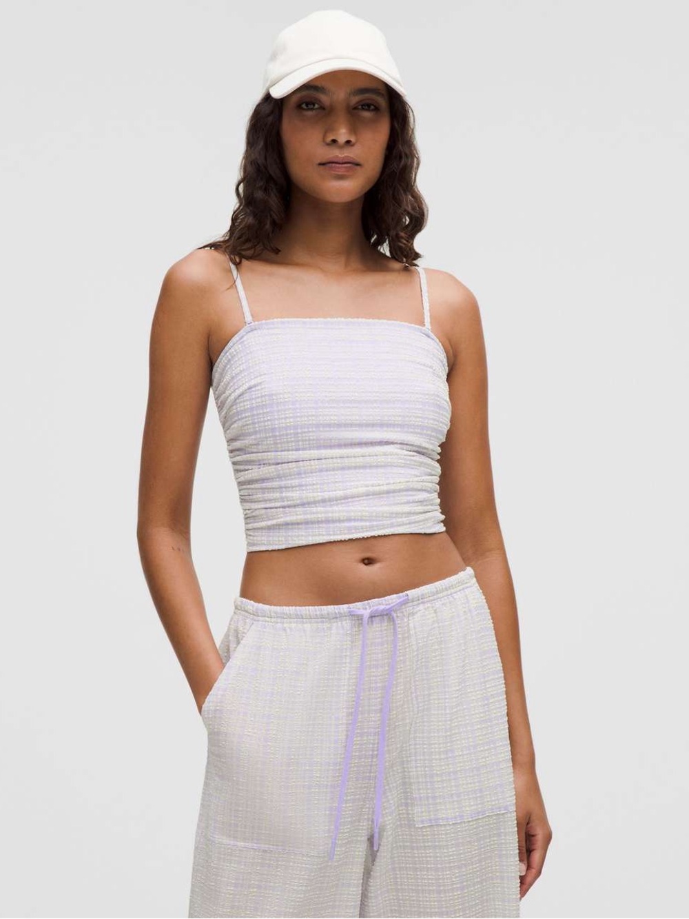 Lululemon Seersucker Check Strappy Tank Top | S | NWT | W1FPMS